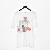 Vintage Fila t-shirt top blouse tee in white