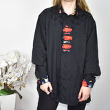 Cute World of man’s fashion shirt long sleeve top sweater t-shirt blouse in black