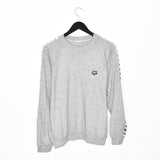 Vintage arena sweatshirt longsleeve tee pullover jumper in grey