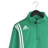 Vintage Adidas quarter zip up jacket jumper longsleeve pullover sweatshirt fleece track jacket sweater in bright green