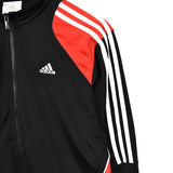 Vintage Adidas windbreaker fleece track jacket bomber jacket in red and black