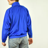 Vintage Champion tracksuit track jacket fleece windbreaker in blue
