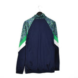 Vintage Errea jacket track windbreaker coat pullover bomber jacket trench coat in blue and green