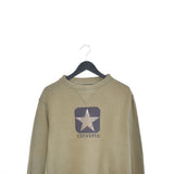 Vintage Converse longsleeve tee pullover jumper sweatshirt tracksuit hoodie in army green