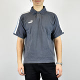 Vintage Puma polo shirt t shirt pullover in gray