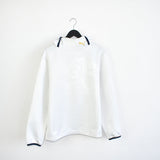 Vintage Puma hoodie long sleeve sweatshirt tracksuit track jacket windbreaker fleece jumper in white and black