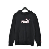 Vintage Puma hoodie long sleeve sweatshirt jumper in black