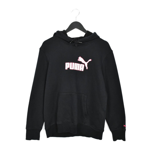 Vintage Puma hoodie long sleeve sweatshirt jumper in black