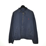 Vintage Ralph Lauren zip up jacket windbreaker tracksuit track jacket trackie sweater jumper sweatshirt pullover long sleeve in dark blue