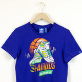Vintage Adidas t-shirt top blouse tee in blue