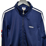 Vintage Adidas tracksuit trackie jacket zip up sweater in dark blue white and red