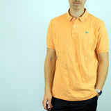 Vintage Lacoste polo shirt t-shirt pullover in orange