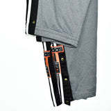 Vintage Adidas track pants tracksuit bottoms trousers in grey and black