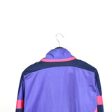 Vintage Sergio Tacchini track fleece longsleeve tee pullover windbreaker sweatshirt in blue, purple, green and pink