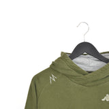 Vintage Kappa hoodie sweatshirt jumper sweater pullover fleece windbreaker in army green