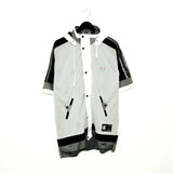 Vintage Champion sleeveless tracksuit track jacket fleece windbreaker in gray, white, black