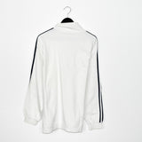 Vintage Adidas quarter zip up jumper hoodie pullover sweatshirt windbreaker track jacket in white and black
