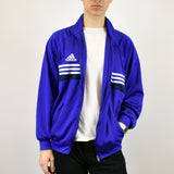 Vintage Adidas tracksuit track jacket fleece windbreaker in purple