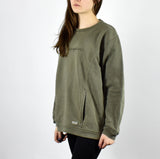 Vintage Champion sweatshirt jumper sweater pullover hoodie in khaki