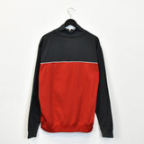 Vintage Nike zip up track jacket windbreaker sweatshirt longsleeve tee pullover jumper in red and dark greg