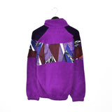 Vintage Sergio Tacchini fleece quarter zip up jumper hoodie pullover sweatshirt windbreaker track jacket in purple