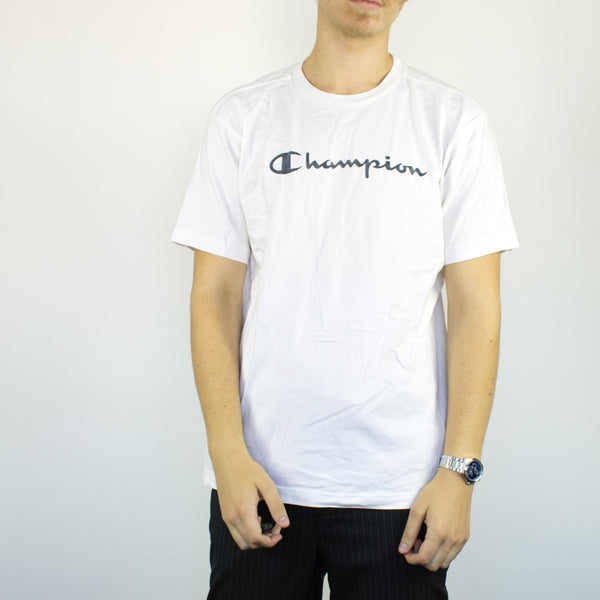 Vintage Champion t-shirt top blouse tee in white