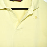 Vintage kapa polo shirt tee blouse top tee in bright yellow
