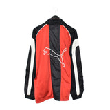 Vintage Puma zip up tracksuit track jacket trackie sweater windbreaker jumper sweatshirt pullover long sleeve in black white and red