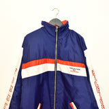 Vintage Tommy Hilfiger puffer jacket windbreaker fleece track jacket bomber jacket in blue