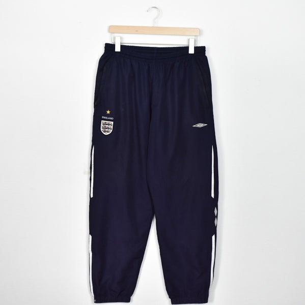 Vintage Umbro England trousers joggers bottoms pants in dark blue