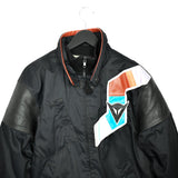 Vintage Dainese biker jacket windbreaker tracksuit track jacket trackie sweater jumper sweatshirt pullover long sleeve in black