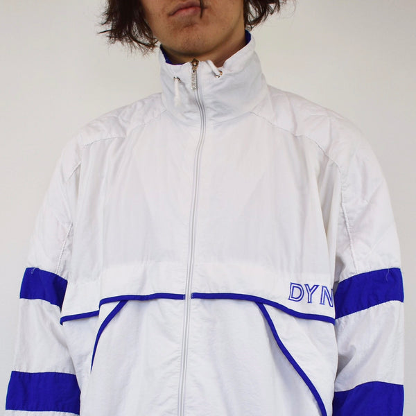 Vintage 80s 90s puffer jacket winter coat in white