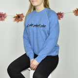 Cute sweatshirt jumper sweater top pullover in blue