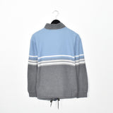 Vintage arena zip up tracksuit track jacket trackie sweater jumper sweatshirt pullover long sleeve in grey and baby blue