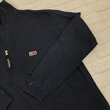 Vintage half zip Napapijri sweatshirt jumper sweater pullover hoodie in navy blue