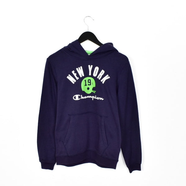 Vintage Adidas hoodie pullover sweatshirt windbreaker fleece track jacket in dark blue and green