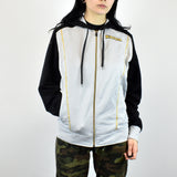 Vintage Kappa hoodie sweatshirt jumper pullover in white and black