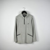 Vintage Australian sweater half zip turtleneck sweatshirt jumper pullover hoodie in lighter grey