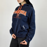 Vintage Champion hoodie jumper sweatshirt sweater pullover in navy blue