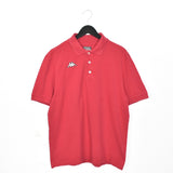 Vintage Kappa polo shirt top blouse tee in red