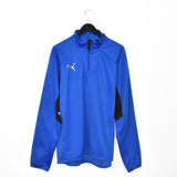 Vintage Puma quarter zip up long sleeve shirt tee blouse top sweatshirt in blue