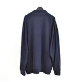 Vintage Napapirji zip up jumper long sleeve sweatshirt jacket bomber jacket trackie in dark blue and orange