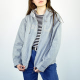 Vintage Fila zip up hoodie jumper sweater pullover in gray