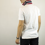 Vintage Napapijri polo shirt t-shirt pullover in white