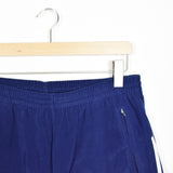 Vintage Adidas shorts joggers trousers track pants bottoms in blue and white