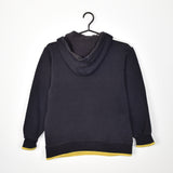 Vintage Adidas hoodie long sleeve sweatshirt jumper in dark blue and yellow