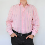 PINK STRIPED TOM TAILOR COLLAR SHIRT