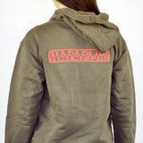 Vintage Napapijri Expedition Staff zip up hoodie jumper sweater pullover sweatshirt in brown