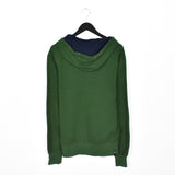 Vintage Adidas hoodie long sleeve sweatshirt jumper in dark green