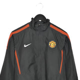 Vintage Nike Manchester United zip up windbreaker tracksuit track jacket trackie sweater jumper sweatshirt pullover long sleeve in dark grey
